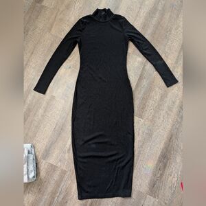 SHEIN Classic Black Long Sleeve Dress